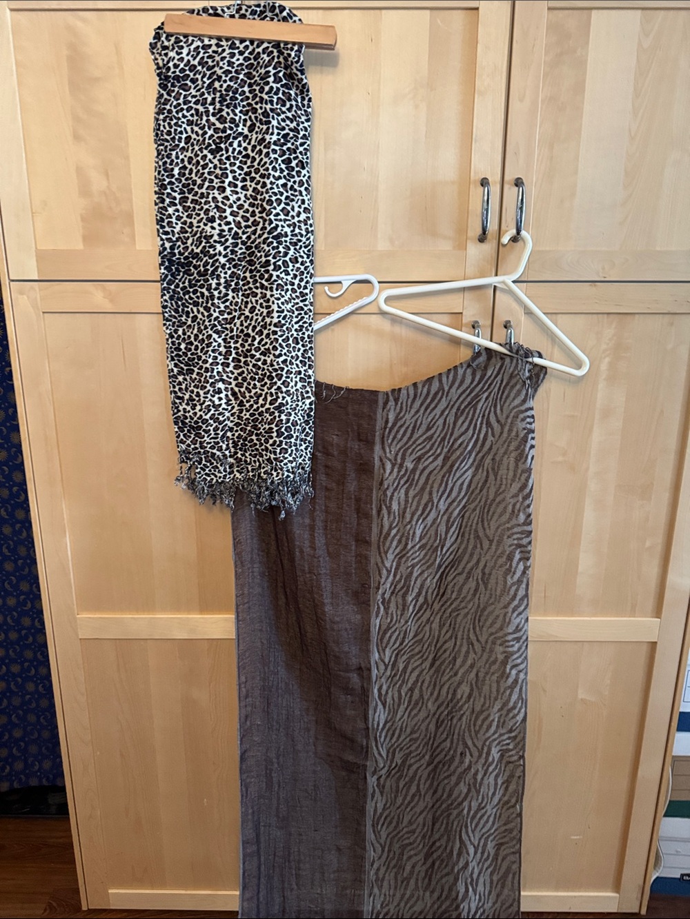 Animal Print Scarf Duo
